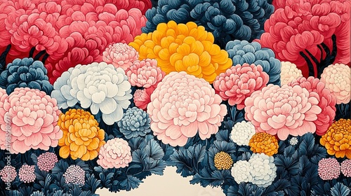 Contemporary floral artwork by anongsysamoud gallery exhibition urban space vibrant colors artistic perspective