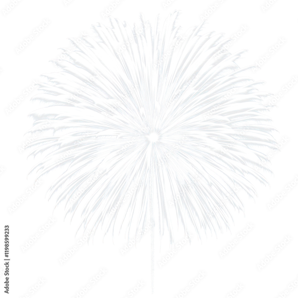 Obraz premium PNG Fireworks white celebration black monochrome.