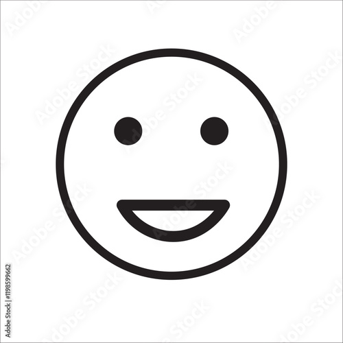 smiley emoticon. smiley emoji icon