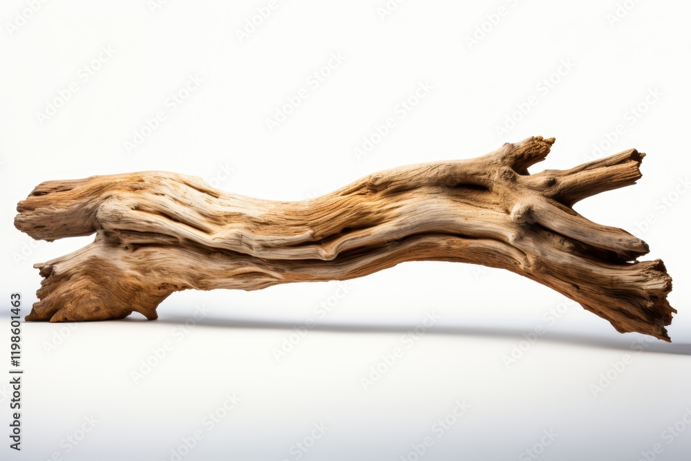 driftwood log isolated on white background driftwood log isolated on white background