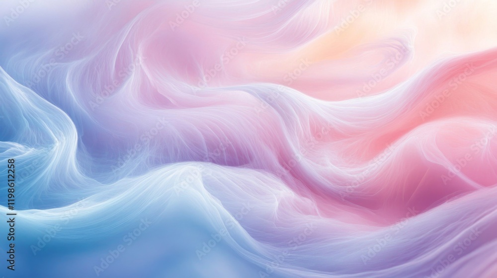 Abstract Wavy Pattern with Pastel Colors Abstract Wavy Pattern with Pastel Colors