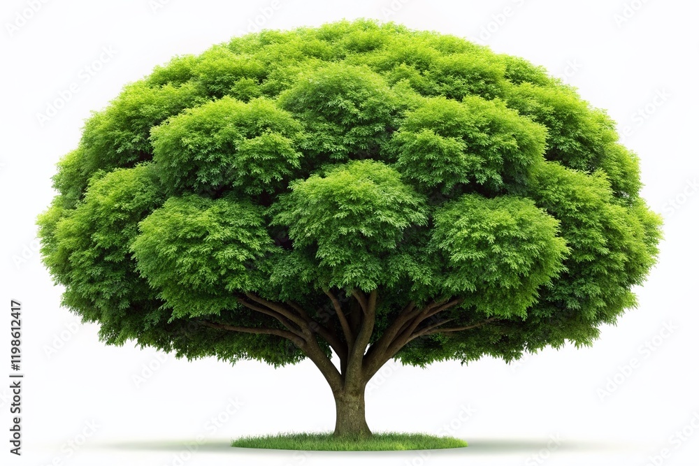 Lush Green Tree with Round Canopy - Isolated PNG for Nature Designs Lush Green Tree with Round Canopy - Isolated PNG for Nature Designs