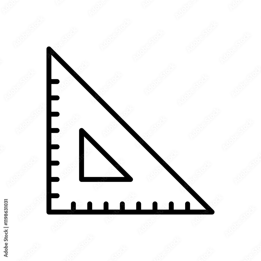 Ruler vector icon, flat design gauge symbol. Ruler vector icon, flat design gauge symbol.