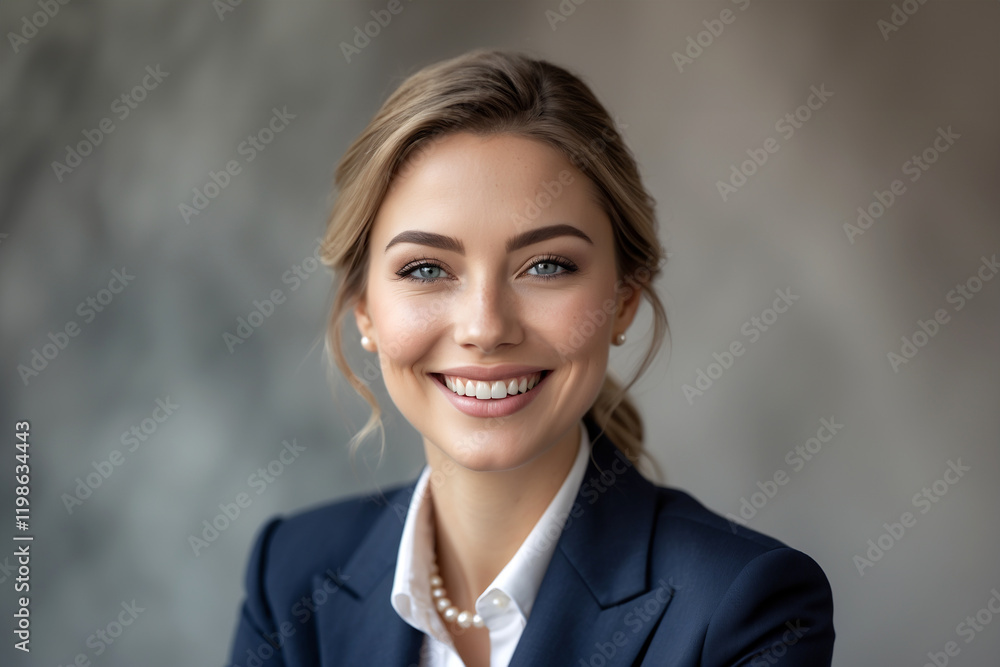 portrait of a smiling British business woman portrait of a smiling British business woman