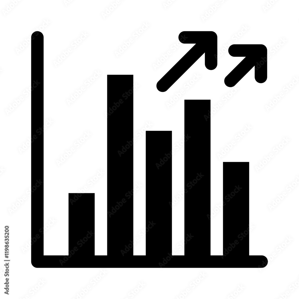 growth glyph icon
