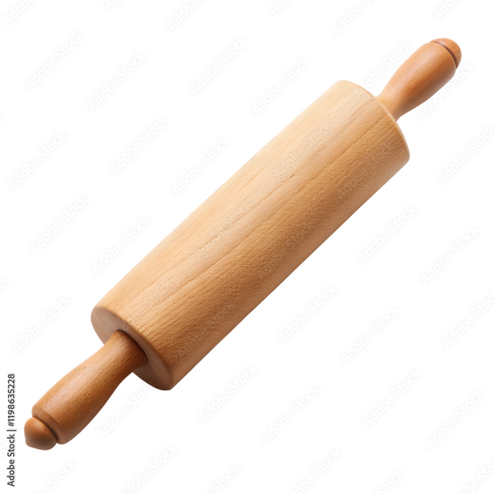 Rolling pin isolated on transparent background Rolling pin isolated on transparent background