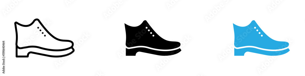 Brisk boots icon black white vector outline Brisk boots icon black white vector outline