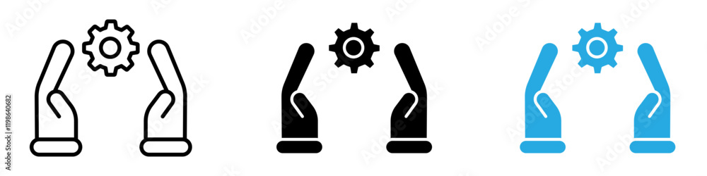 Business development icon black white vector outline Business development icon black white vector outline