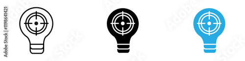 Defining icon black white vector outline