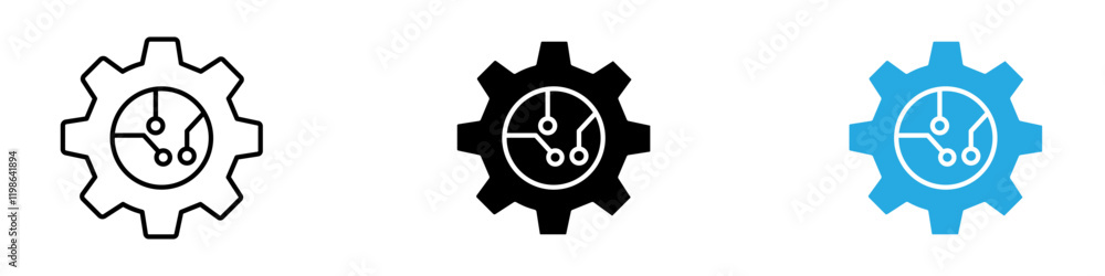 ETL icon black white vector outline ETL icon black white vector outline