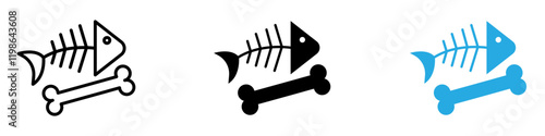 Organic waste icon black white vector outline