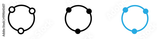 Operation icon black white vector outline