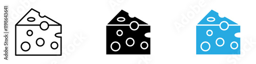 Parmesan icon black white vector outline