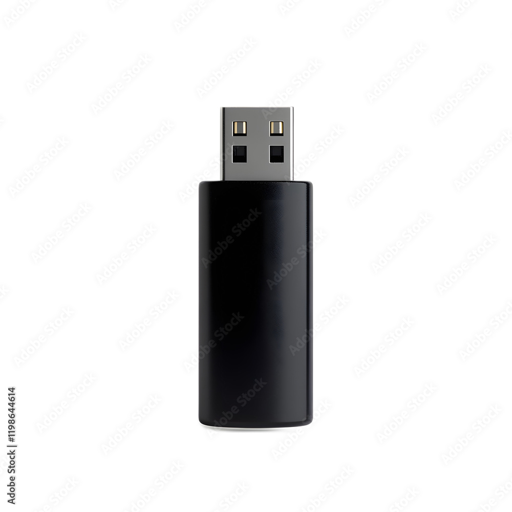 Sleek Black USB Flash Drive for Portable Data Storage and Transfer Sleek Black USB Flash Drive for Portable Data Storage and Transfer