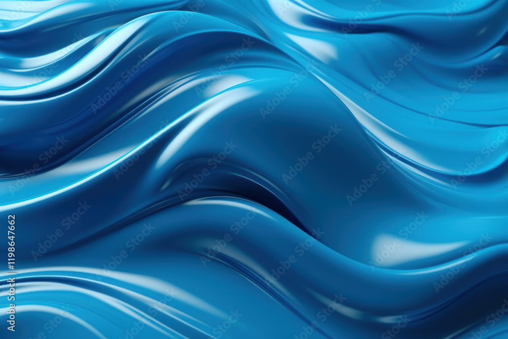 Naklejka premium abstract blue waves