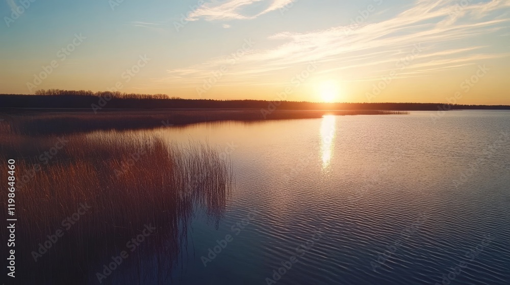 91.Idyllic Shot of Lake Against Sky During Sunset 91.Idyllic Shot of Lake Against Sky During Sunset