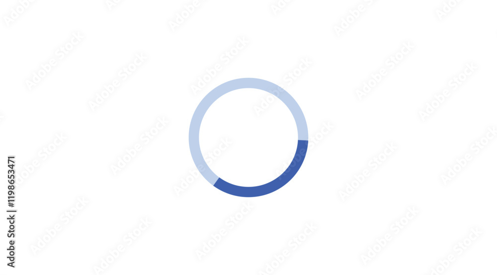 Loading circle blue color icon. Download Progress, Preloaded Interface Buffering. Circle royal blue cyan color icon on white background. Loading circle blue color icon. Download Progress, Preloaded Interface Buffering. Circle royal blue cyan color icon on white background.