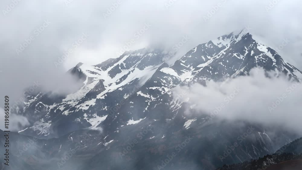 Majestic Forest Covered in Mist and Shrouded by Clouds - looped 4K Majestic Forest Covered in Mist and Shrouded by Clouds - looped 4K