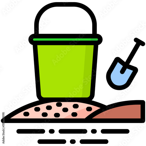 Sand Bucket Icon