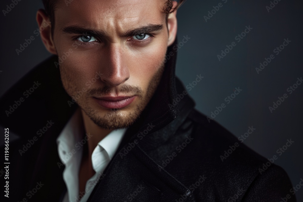 Obraz premium Stylish studio portrait of a handsome young man.
