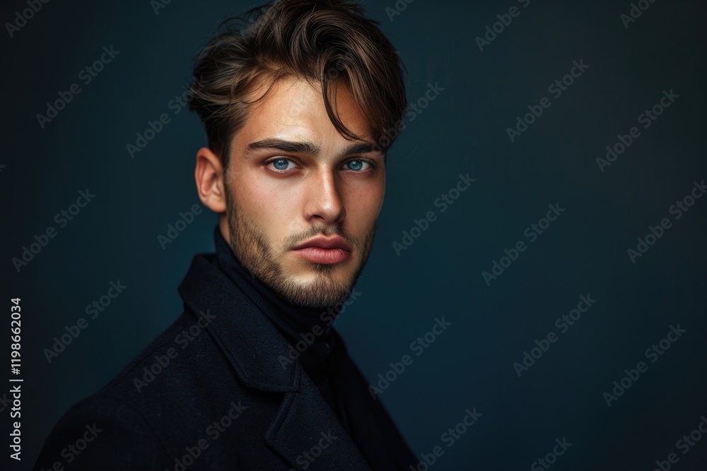 Obraz premium Stylish studio portrait of a handsome young man.