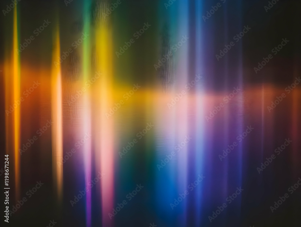 Abstract Background Displays Vibrant Vertical Stripes of Blurry Light Beams Beautifully Abstract Background Displays Vibrant Vertical Stripes of Blurry Light Beams Beautifully