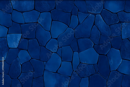 Dark Blue Stone Wall Texture Creates a Rustic and Natural Background Perfectly for Various Design Projects