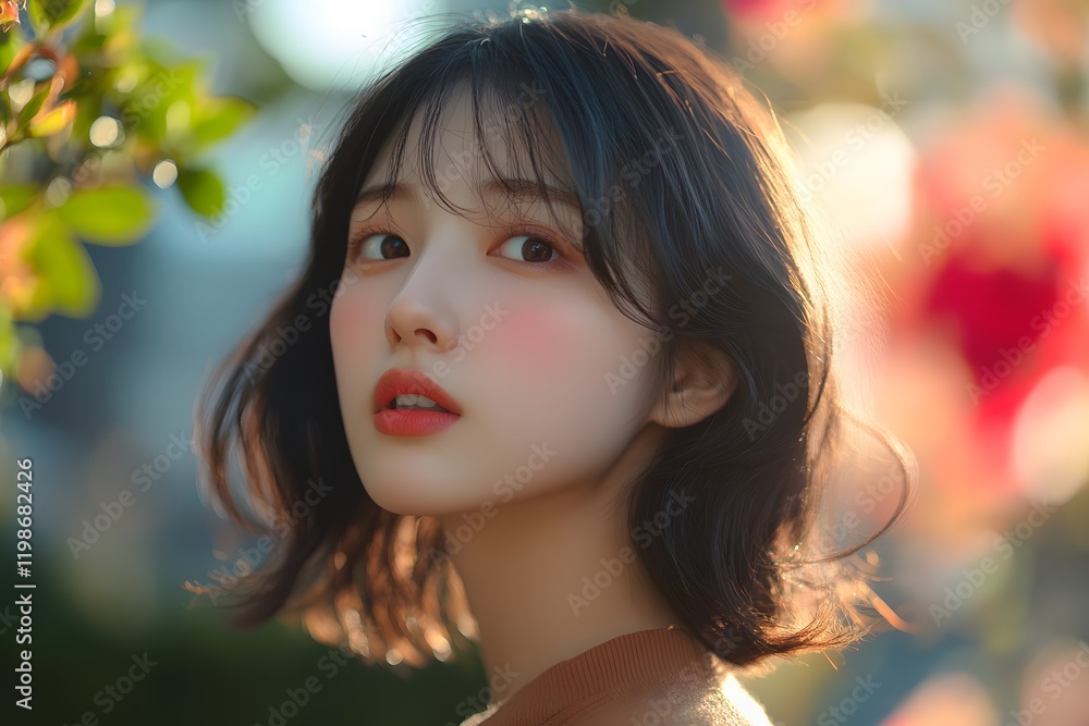 The sun shines on a woman , Generative AI
The sun shines on a woman , Generative AI