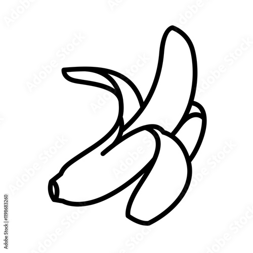 peeled banana
