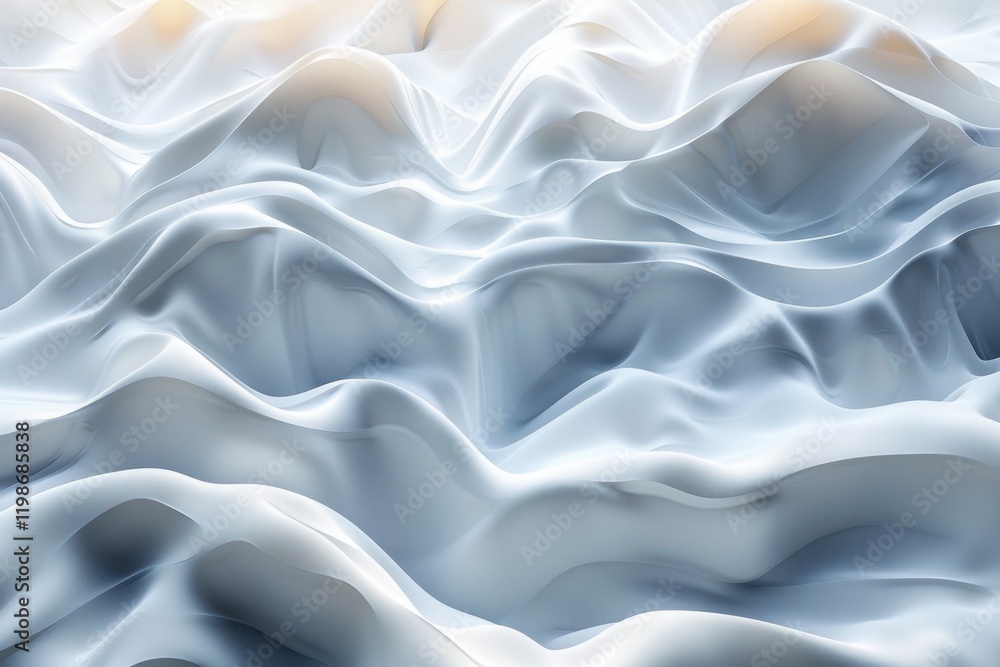 Obraz premium White fabric with wave pattern background