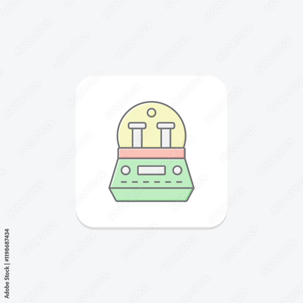 Fototapeta premium Centrifuge lineal color icon , vector, pixel perfect, illustrator file