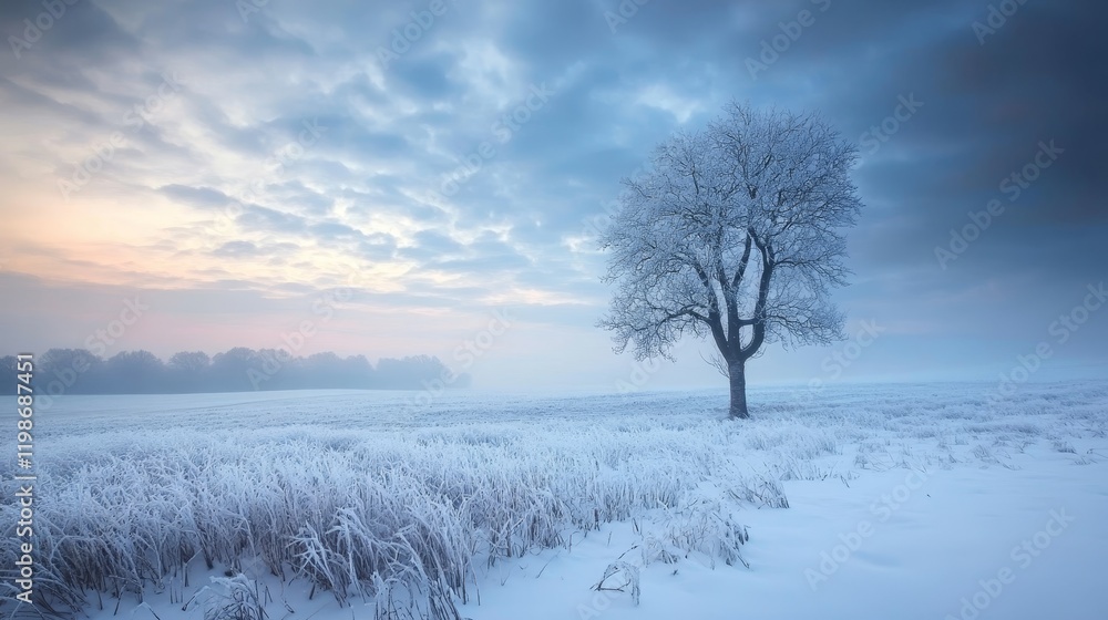 Frosty winter dawns over rolling Devon countryside in England, Europe. Frosty winter dawns over rolling Devon countryside in England, Europe.
