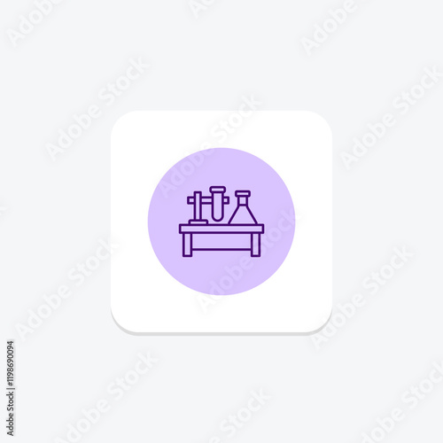 Lab Table pentaglow , vector, pixel perfect, illustrator file