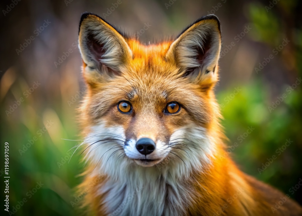 Red Fox Portrait: Close-up of a Wild Fox in its Natural Habitat Red Fox Portrait: Close-up of a Wild Fox in its Natural Habitat
