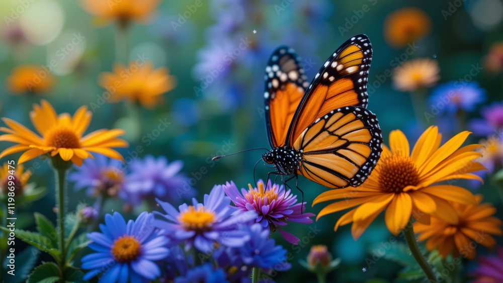 Obraz premium butterfly on flower