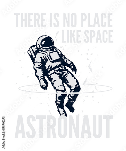 Fototapeta Naklejka Na Ścianę i Meble -   Space t-shirt design . Space lover tshirt designs . Astronaut Shirt graphic . Outer Space Shirt graphic , Planet Shirt design . Nasa t-shirt illustration