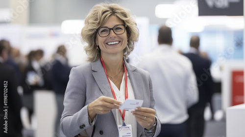 Businesswoman Networking: A...