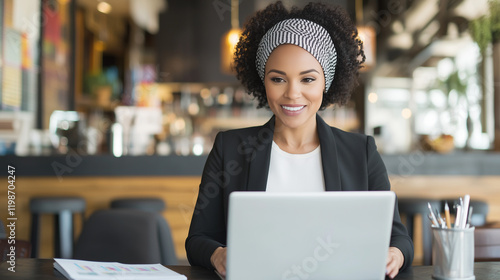 Confident Businesswoman Wor...