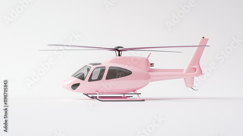 Pink Helicopter: A sleek, p...