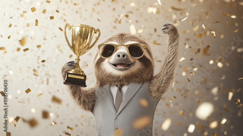 Sloth Celebrates Victory: A...