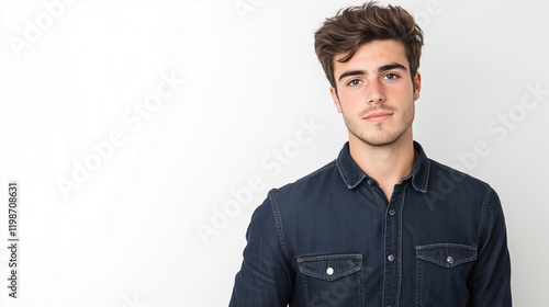 Confident Young Man: A hand...