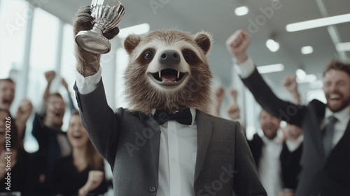 Raccoon Boss: A raccoon in ...