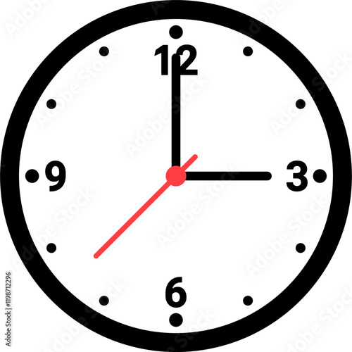 vector of a clock. time, hour, minute, second, symbol, icon