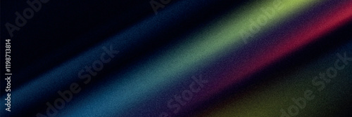 Dark blue orange red grainy texture background abstract vibrant color wave shape black backdrop noisy wide banner header design.eps10