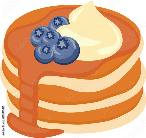 Pancake Illustration