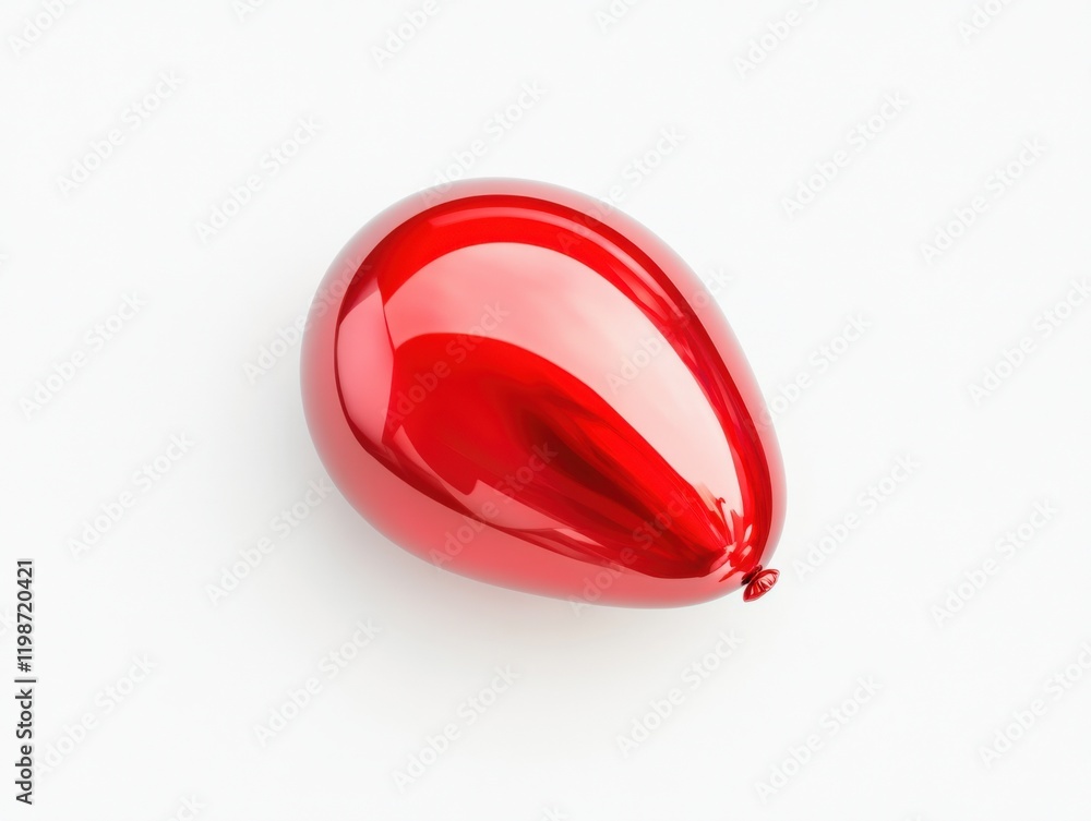 red balloon on white background red balloon on white background