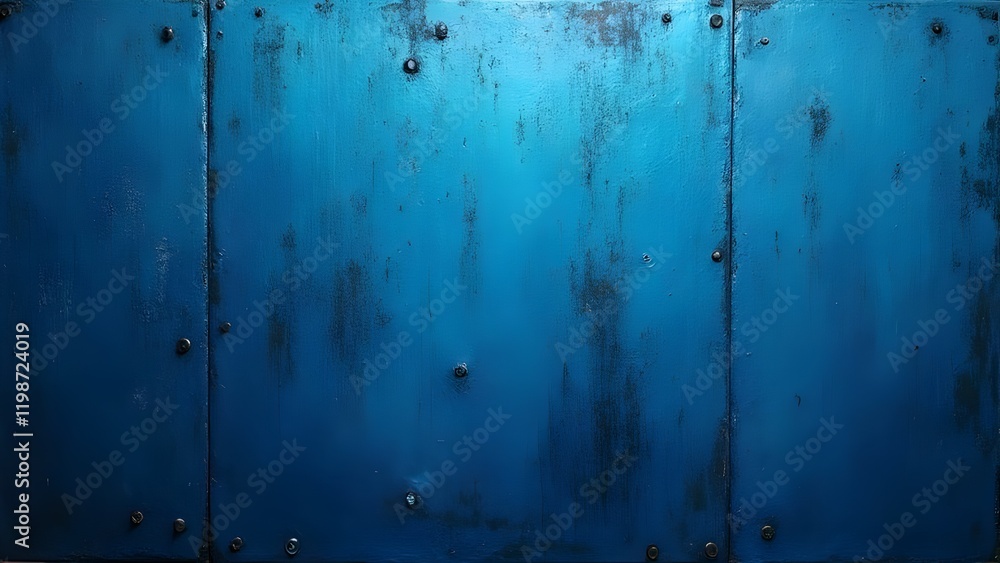 Obraz premium Blue Background Featuring a Shiny Metal Pattern
