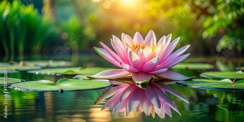 Serene Water Lily Pond: Stunning Nature Photography