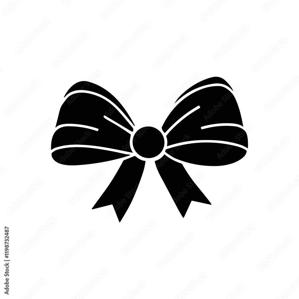 Ribbon vector. bow tie icon Ribbon vector. bow tie icon