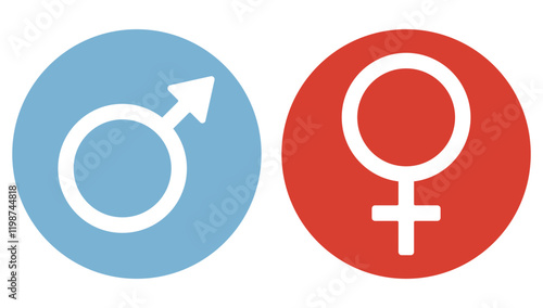 Women and men symbol vector isolated on white background.